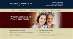 Desktop Screenshot of forkeylaw.com